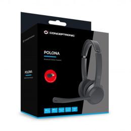 Auriculares conceptronic polona04ba inalambrico negro