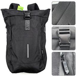 Mochila unisex ewent trendy roll para portatil 17.3 pulgadas negra