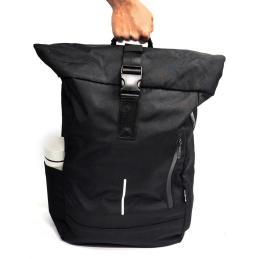 Mochila unisex ewent trendy roll para portatil 17.3 pulgadas negra