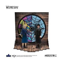Pack 2 figuras mezco toyz wednesday 5 points wednesday & enid