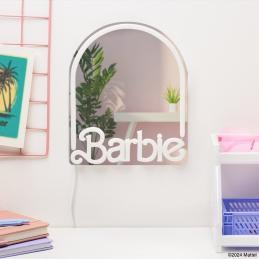 Espejo de neón led de montaje en pared barbie