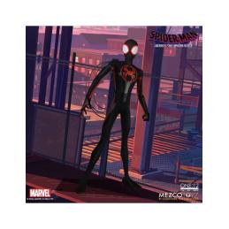 Figura mezco toyz spider - man across the spider - verse spider - man miles morales 17cm