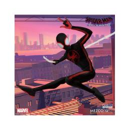 Figura mezco toyz spider - man across the spider - verse spider - man miles morales 17cm
