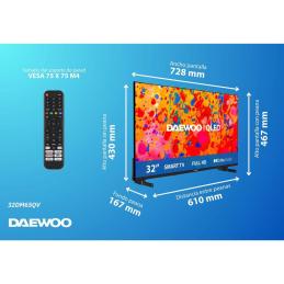 Tv daewoo 32 pulgadas qled fhd - 32dm65qv - smart tv