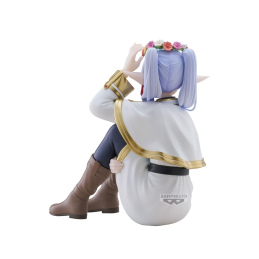 Figura banpresto frieren beyond journey's end espresto frieren con corona de flores 13cm