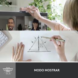 Webcam logitech brio 500 rosa full hd - usb tipo c