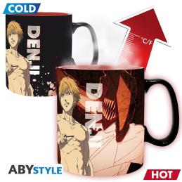 Taza termica abystyle chainsaw man denki y aki 460ml
