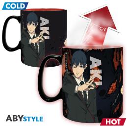 Taza termica abystyle chainsaw man denki y aki 460ml