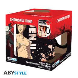 Taza termica abystyle chainsaw man denki y aki 460ml