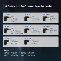 Cargador ewent ew3963 multifuncional 45w