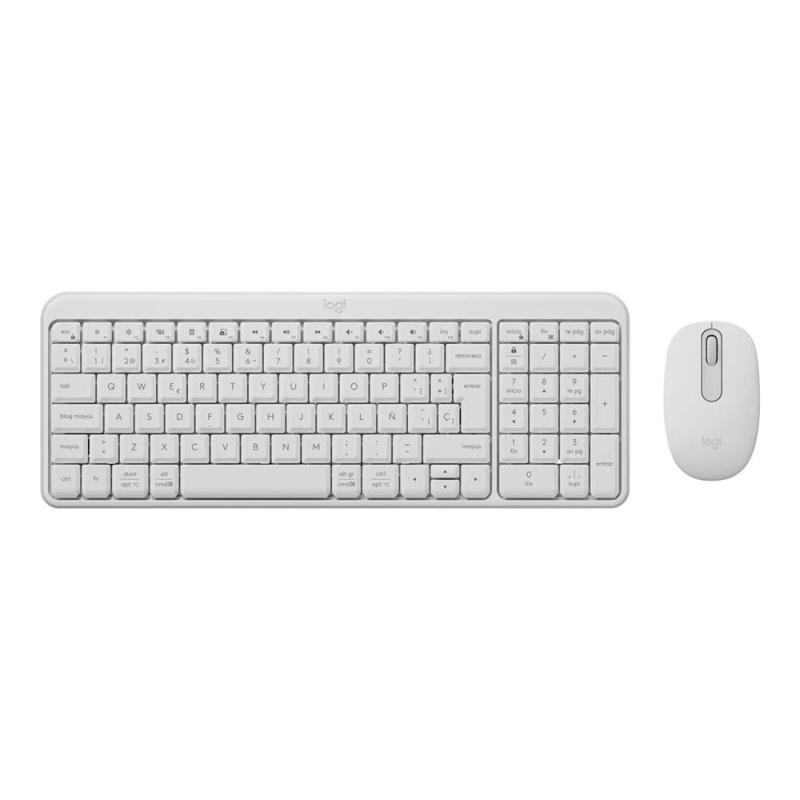 Teclado + mouse logitech mk250 inalambrico blanco