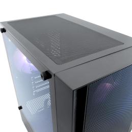Caja ordenador gaming coolbox gm220 mpfusion matx arg cristal templado negra