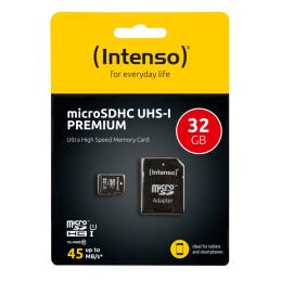 Tarjeta memoria micro sd intenso 32gb uhs - i cl10 + adaptador sd