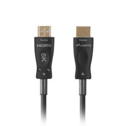 Cable hdmi aoc lanberg v2.1 m - m optico activo 8k 60hz 50m negro
