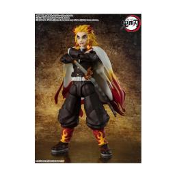 Kyojuro rengoku figura 15 cm demon slayer: kimetsu no yaiba sh figuarts