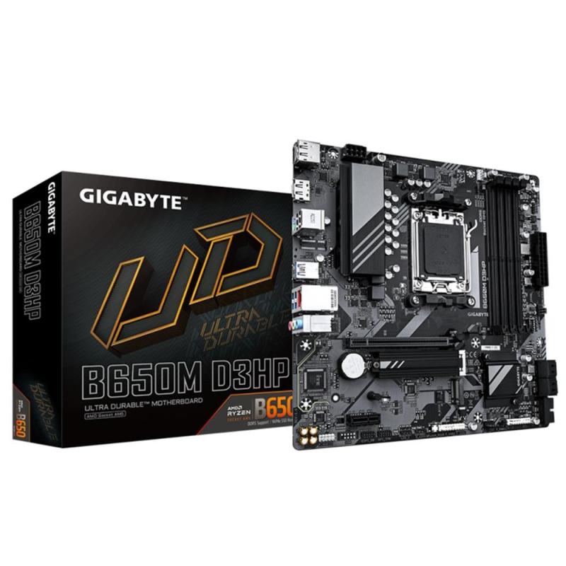 Placa base gigabyte b650m am5 d3hp atx - 4x ddr5 - 4x sata3