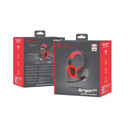 Auriculares gaming genesis argon 110 mini jack rojos