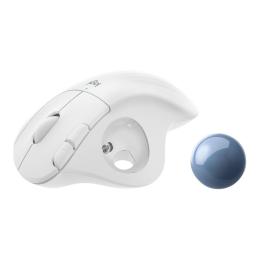 Mouse raton logitech ergo m575 bluetooth & wireless blanco