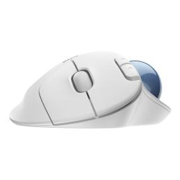 Mouse raton logitech ergo m575 bluetooth & wireless blanco