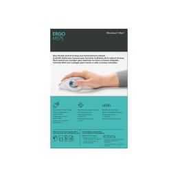 Mouse raton logitech ergo m575 bluetooth & wireless blanco