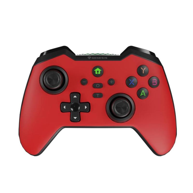 Gamepad genesis mangan 400 inalambrico para pc - switch - mobile rojo