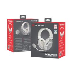 Auriculares gaming genesis toron 301 mini jack blanco