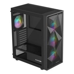 Caja ordenador gaming genesis diaxid 605 argb atx cristal templado negra