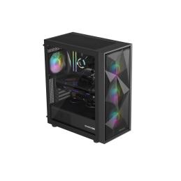 Caja ordenador gaming genesis diaxid 605 argb atx cristal templado negra