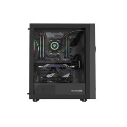Caja ordenador gaming genesis diaxid 605 argb atx cristal templado negra