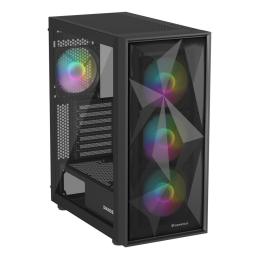 Caja ordenador gaming genesis diaxid 605 argb atx cristal templado negra