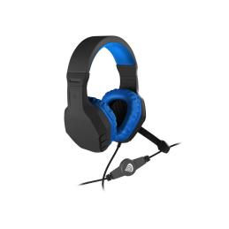Auriculares gaming genesis argon 200 mini jack negro - azul