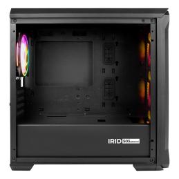 Caja gaming genesis irid 503 argb v2 matx cristal templado negra