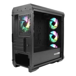 Caja gaming genesis irid 503 argb v2 matx cristal templado negra