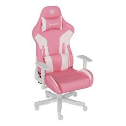 Silla gaming genesis nitro 710 gaslift 4 150kg rosa - blanco