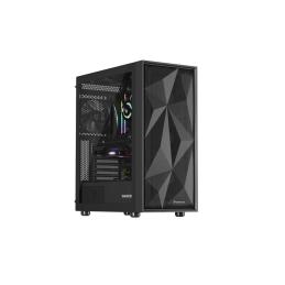 Caja ordenador gaming genesis diaxid 605f atx cristal templado negro