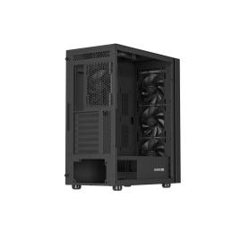 Caja ordenador gaming genesis diaxid 605f atx cristal templado negro