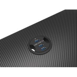 Mesa gaming genesis holm 200 rgb negro carbono