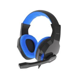 Auriculares gaming genesis argon 100 mini jack azules