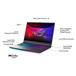 Portatil asus g815lp - s9034 u9 - 275hx 32gb ssd 1tb rtx 5070 8gb 18 pulgadas