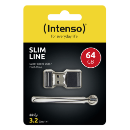 Memoria usb 3.2 intenso slim line 64gb